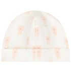 Baby Girls Ivory & Pink Teddy Bear Logo Babygrow Set, 1, hi-res