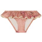 Girls Pink Floral Bikini, 1, hi-res