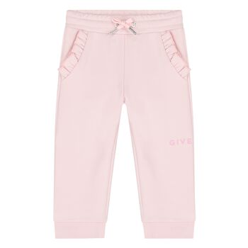 Givenchy Younger Girls Pink Logo Joggers, 1 Younger Girls Pink Logo Joggers
