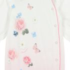 Baby Girls White & Pink Floral Babygrow Gift Set, 1, hi-res