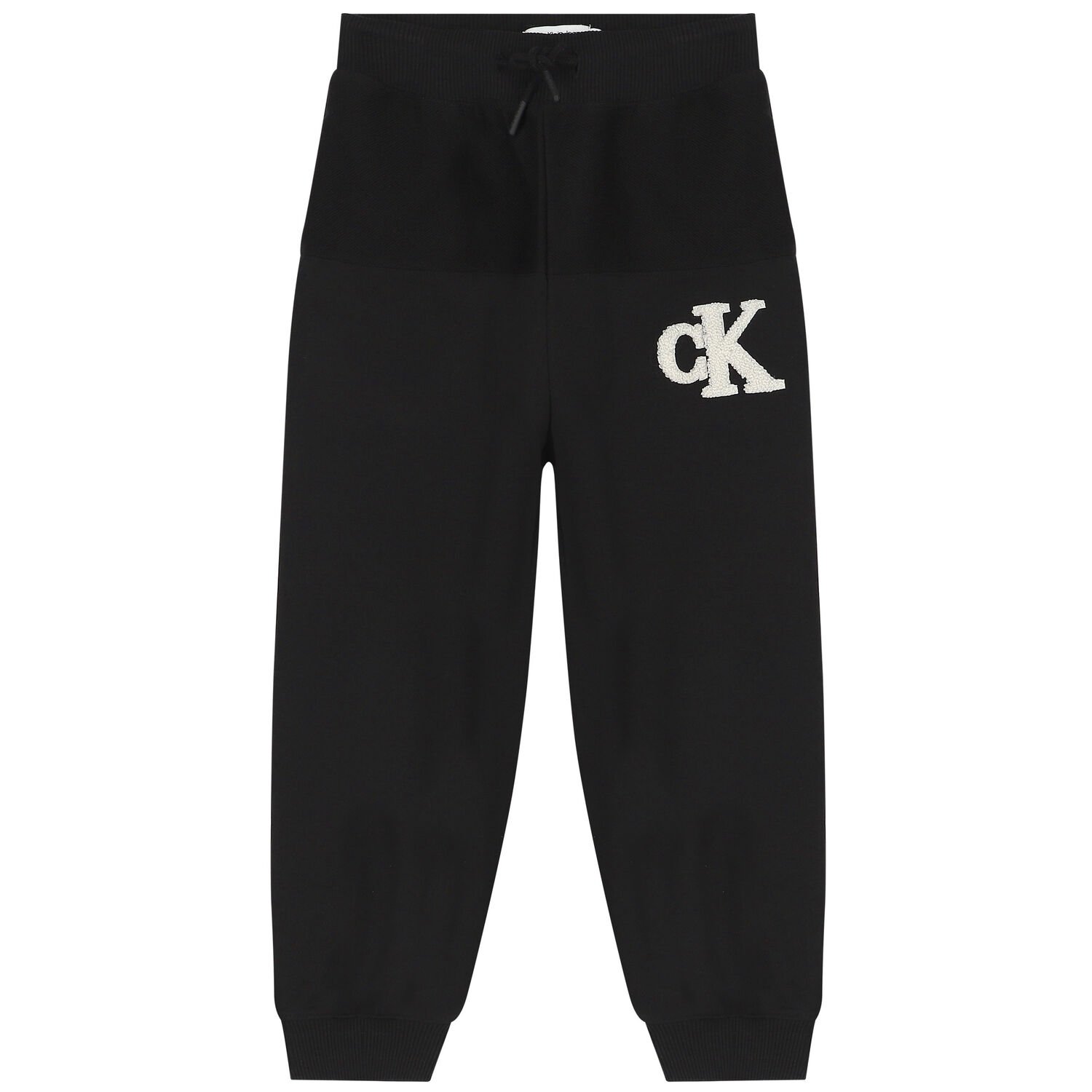 Boys Black Logo Joggers, 1, hi-res