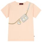 Girls Pink Bag T-Shirt, 2, hi-res