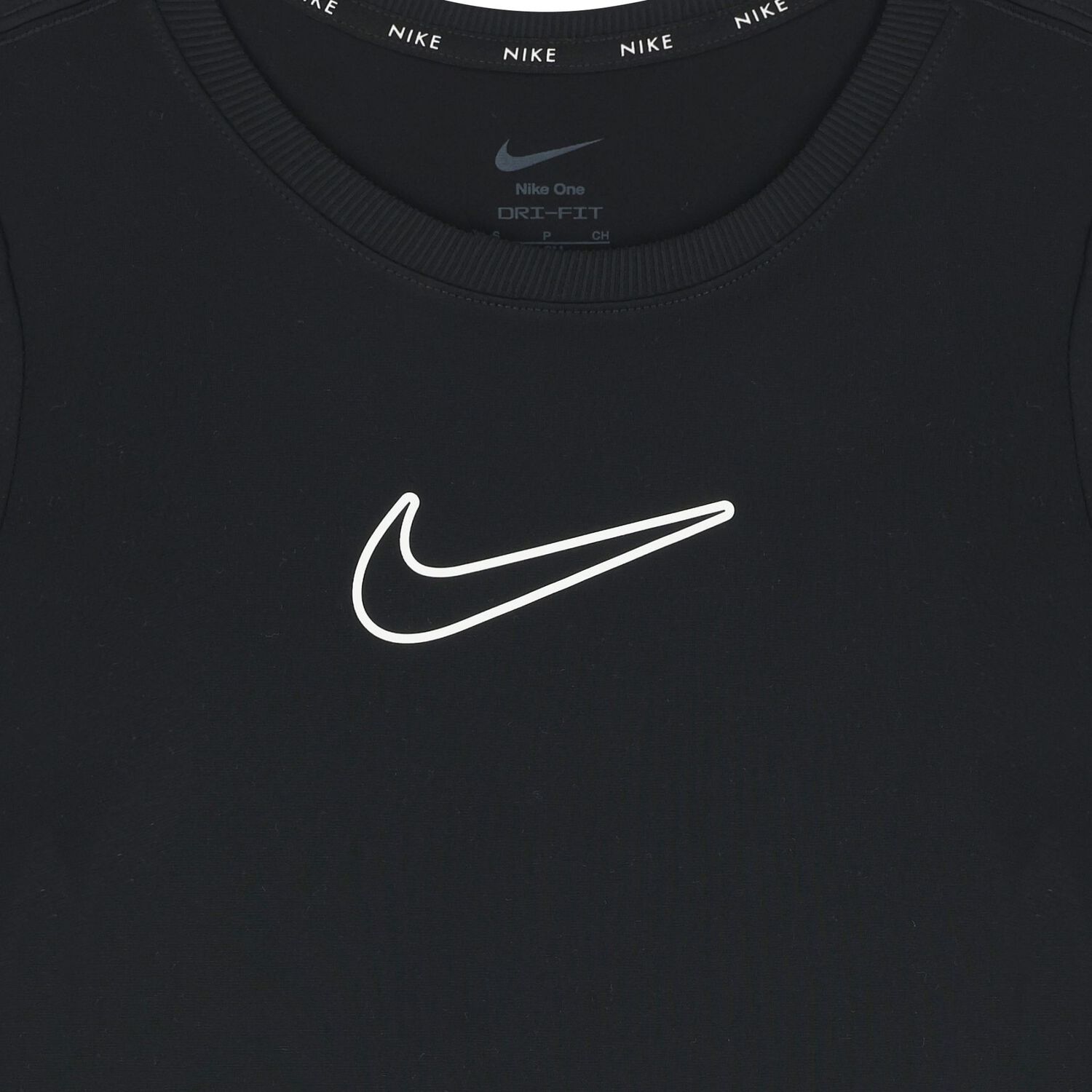 Girls Black Logo T-Shirt, 1, hi-res image number null