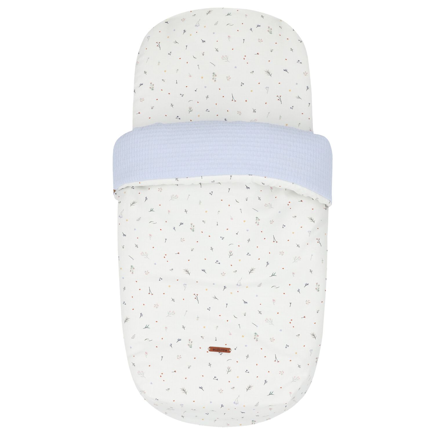 Ivory & Blue Floral Baby Nest, 2, hi-res image number null