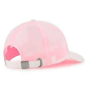 Girls White & Pink Choupette Cap