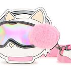 Girls White & Pink Choupette Shoulder Bag ( 14cm ), 1, hi-res