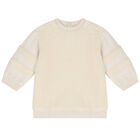 Younger Girls Ivory Sherpa Dress & Bag Set, 1, hi-res