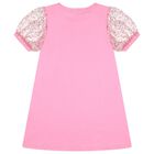 Girls Pink Sequin Bag Dress, 1, hi-res