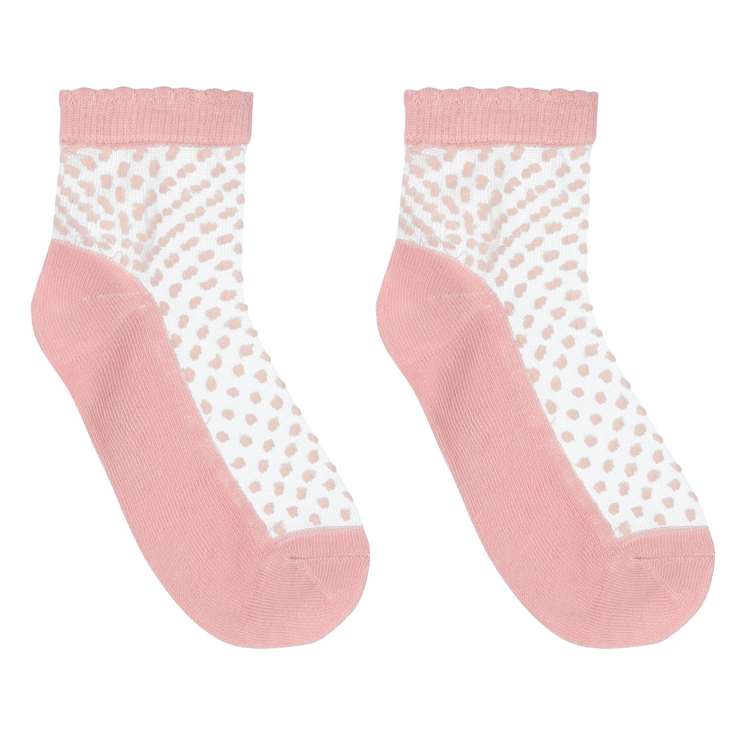 Girls Pink Tulle Socks, 2, hi-res image number null