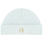Baby Boys Blue & Gold Logo Hat, 2, hi-res