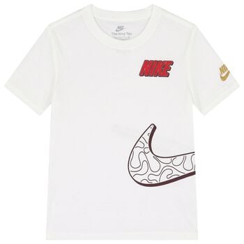 Boys White Logo T-Shirt