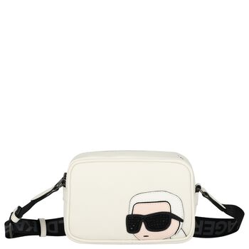 Girls Ivory Logo Ikonik Karl Bag