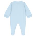 Baby Boys Blue Logo Babygrow, 1, hi-res
