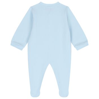 Baby Boys Blue Logo Babygrow