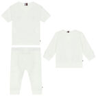 Baby Boys White Logo 3-Piece Tracksuit, 2, hi-res
