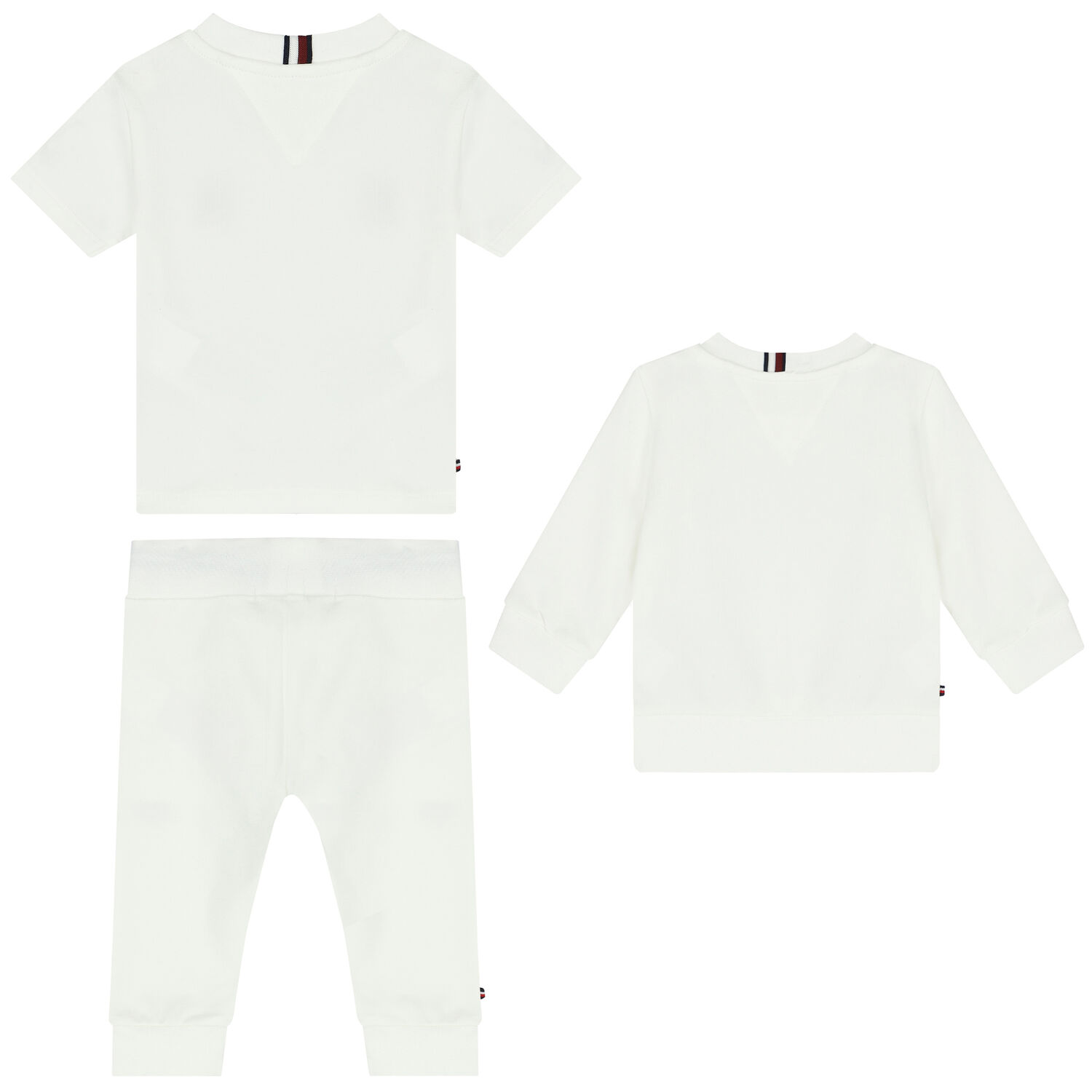 Baby Boys White Logo 3-Piece Tracksuit, 2, hi-res