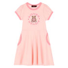 Girls Pink Logo Dress, 1, hi-res