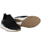 Boys Black Logo Trainers, 1, hi-res