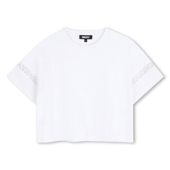 Girls White Logo T-Shirt
