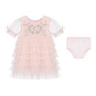 Baby Girls Pink Tulle Dress Set, 1, hi-res