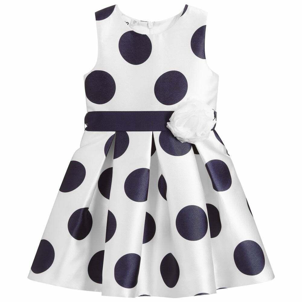 Black and white polka dot 2024 baby dress