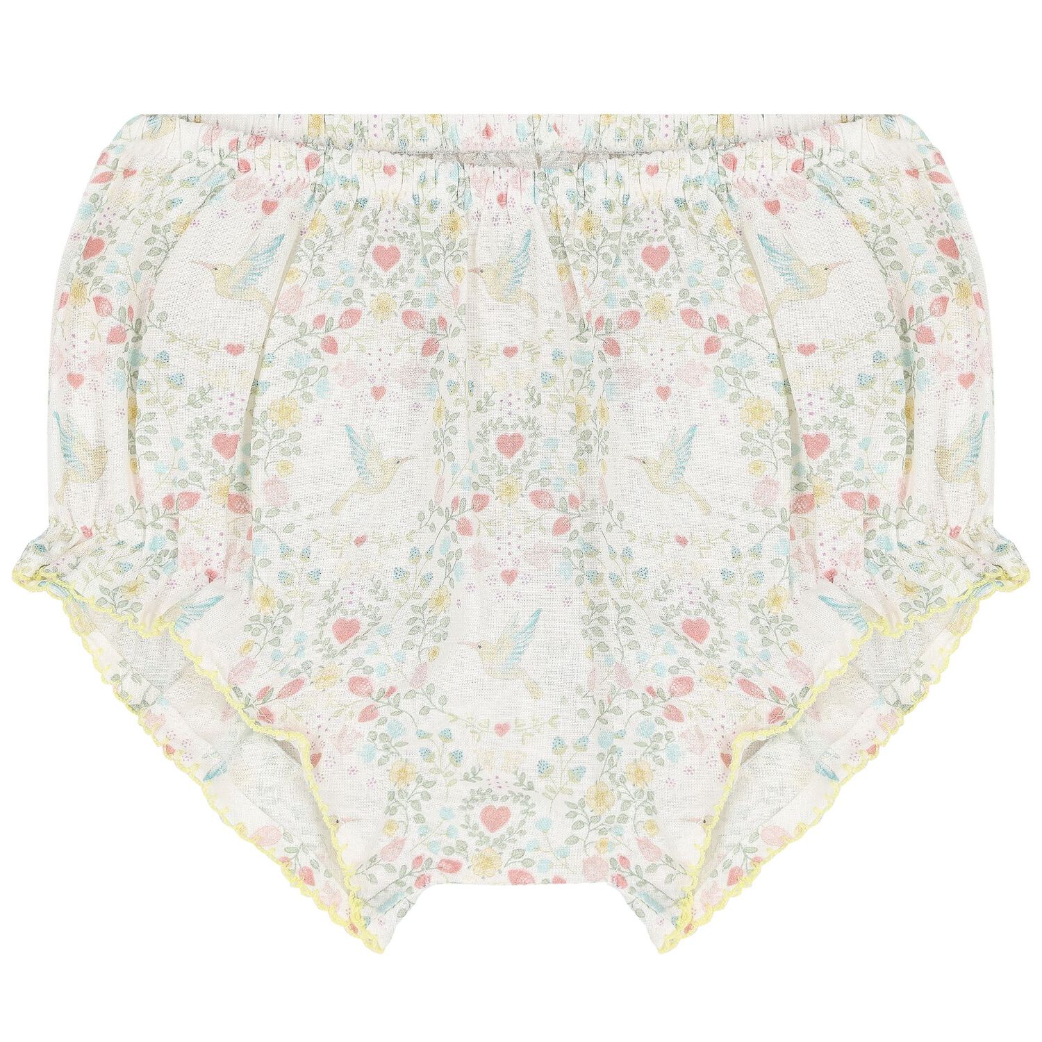 Baby Girls Ivory Floral Dress Set, 1, hi-res