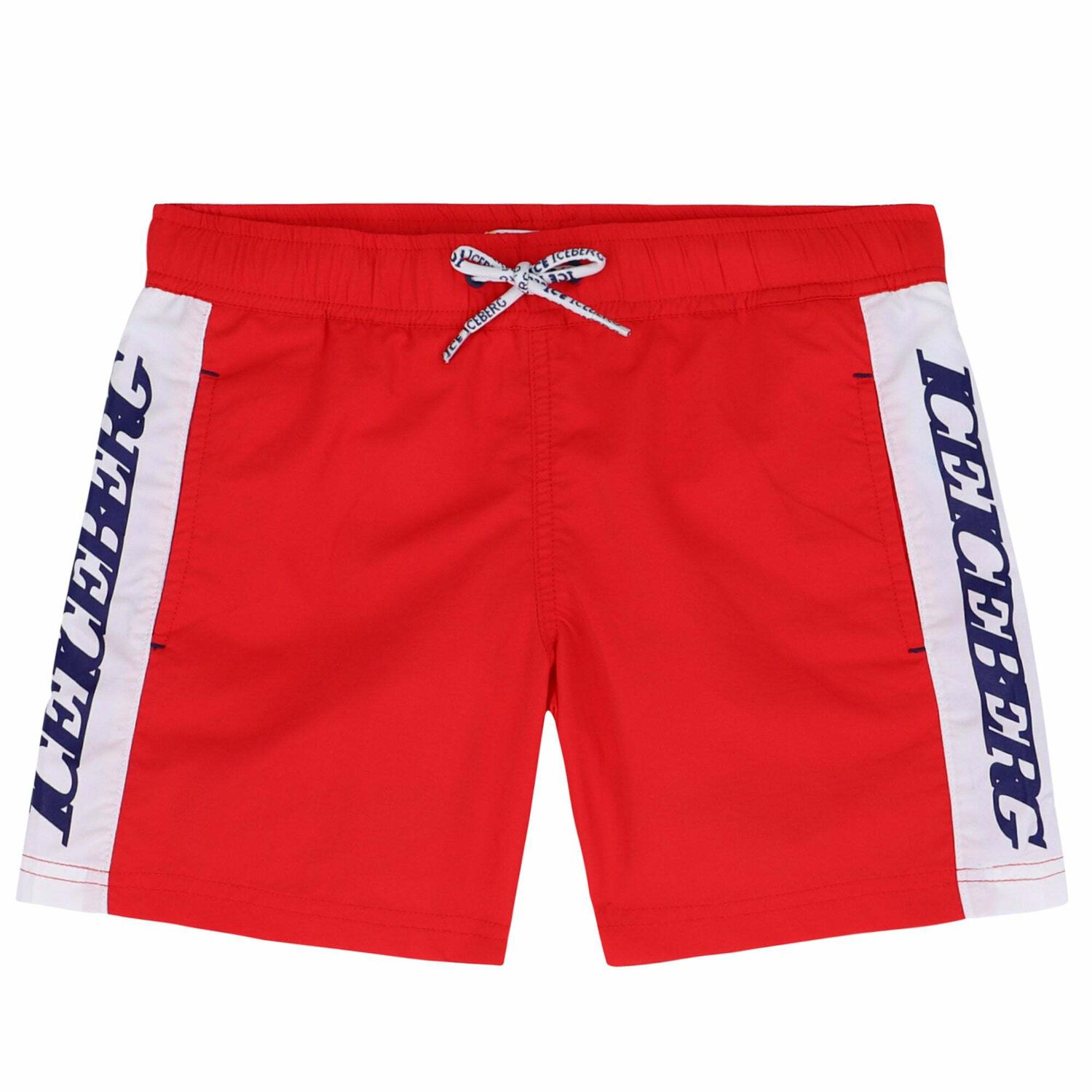 Boys Red Logo Swim Shorts, 1, hi-res image number null