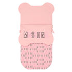 Girls Pink Teddy Logo Baby Nest, 1, hi-res