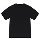 Boys Black Logo T-Shirt, 1, hi-res