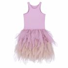 Girls Lilac Tulle Dress, 1, hi-res