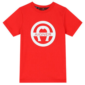 Boys Red Logo T-Shirt