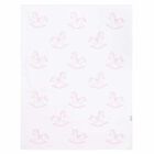 Baby Girls Pink Knitted Blanket, 1, hi-res
