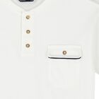 Boys White & Navy Blue Shorts Set, 2, hi-res