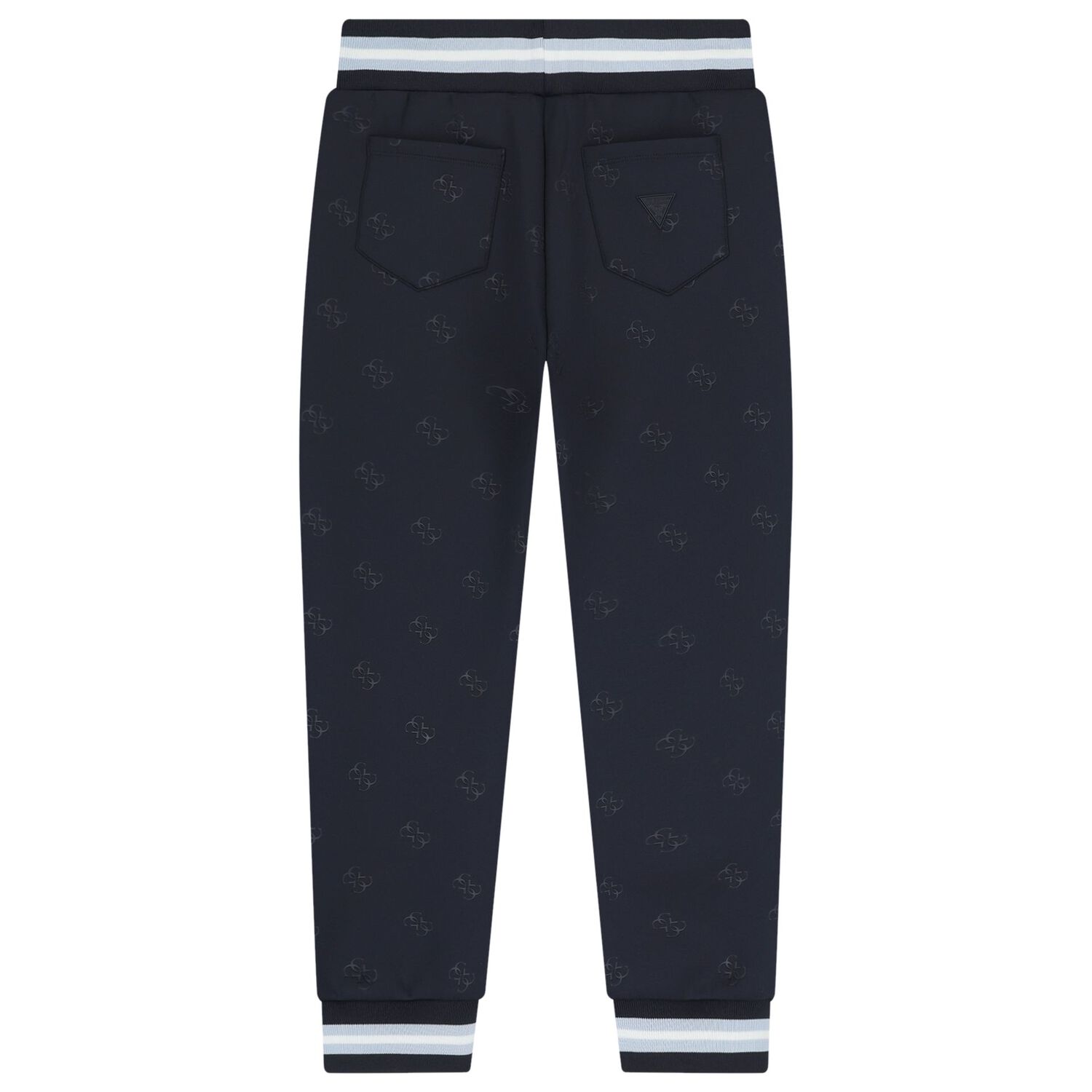 Boys Navy Blue Logo Joggers, 1, hi-res