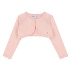 Younger Girls Pink Knitted Cardigan, 4, hi-res