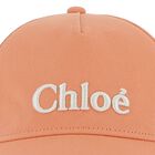 Girls Orange Logo Caps, 1, hi-res