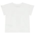 Girls White 'Only Good Vibes' T-Shirt, 1, hi-res