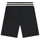 Boys Black Tiger Logo Shorts, 1, hi-res