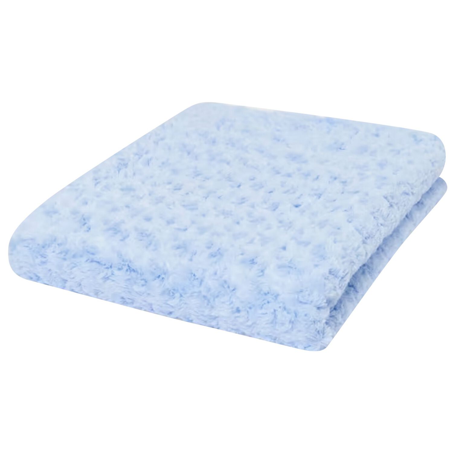 Baby Boys Blue Plush Blanket, 2, hi-res