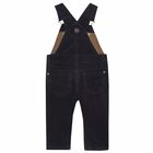 Younger Boys Navy Dungaree, 1, hi-res