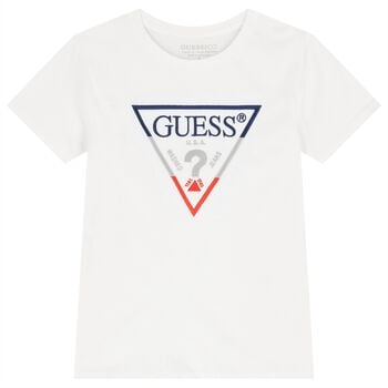 Boys White Logo T-Shirt
