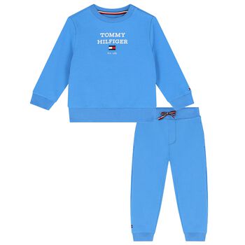 Baby Boys Blue Logo Tracksuit