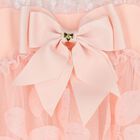 Girls Pink Appliqued Tulle Dress, 2, hi-res