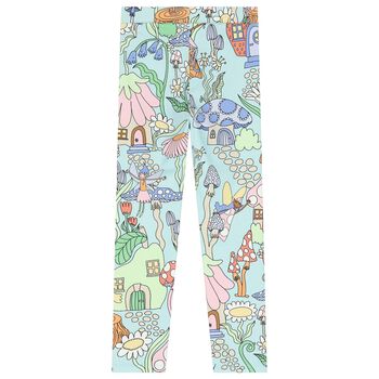Girls Aqua Fairy Leggings
