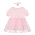Baby Girls Pink Lace Dress Set, 1, hi-res