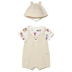 Baby Boys Ivory & Beige Romper Set, 1, hi-res