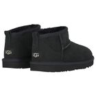 Black Classic Ultra Mini Suede Boots, 2, hi-res