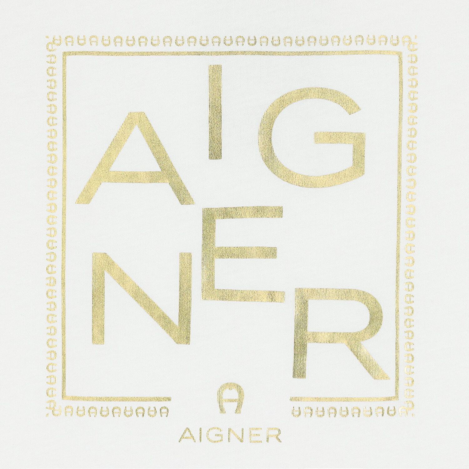 Boys White & Gold Logo T-Shirt, 1, hi-res image number null