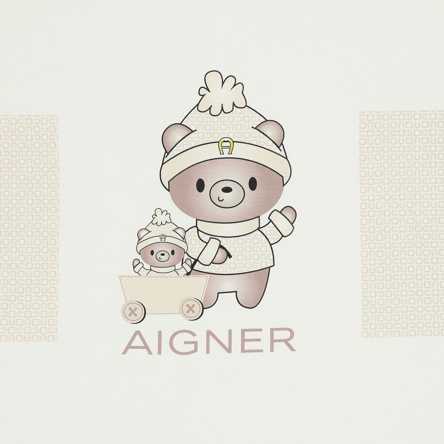 Beige & Ivory Logo Blanket, 1, hi-res