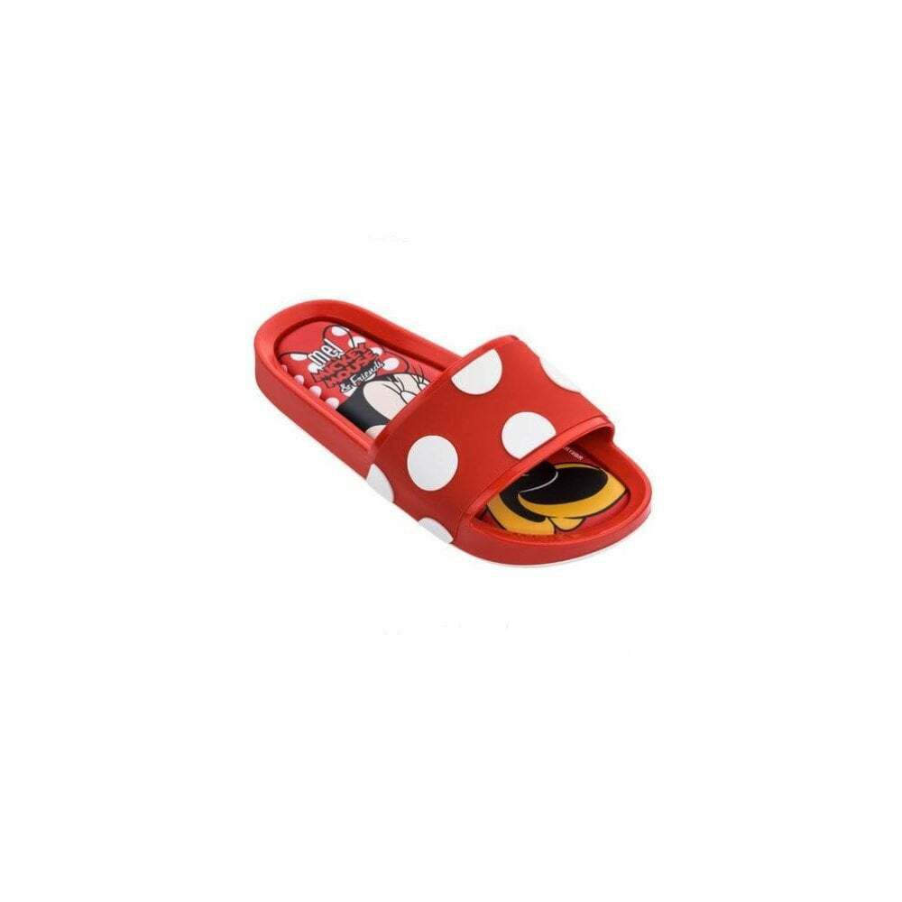 Mini Melissa Girls Red White Disney Sliders Junior Couture UK